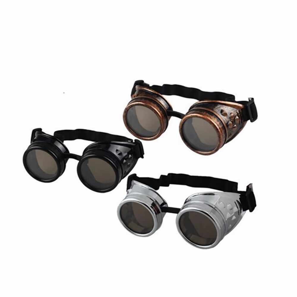 1673 Kaleidoscope Steampunk Goggles Rave Glasses Rainbow Prism Diffraction